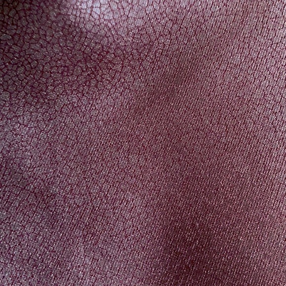 MARALLIS Burgandy Leather Look Textured Scuba Pants NWT!!! XXL - Picture 2 of 8